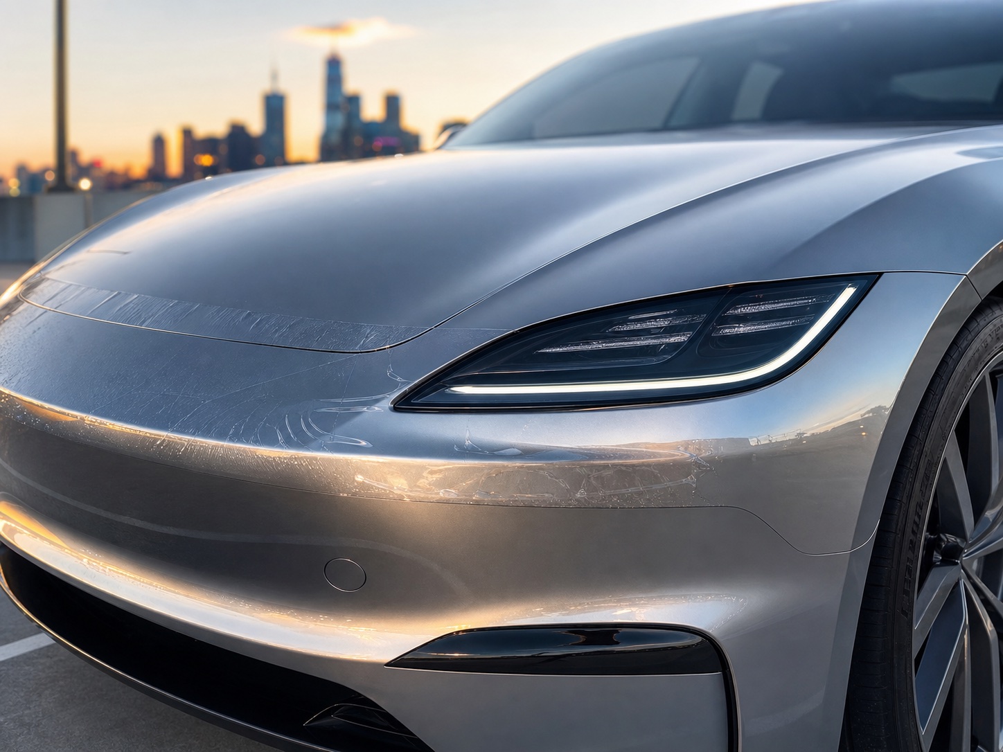 Electric Sedan｜前車頭犀牛皮形象示意